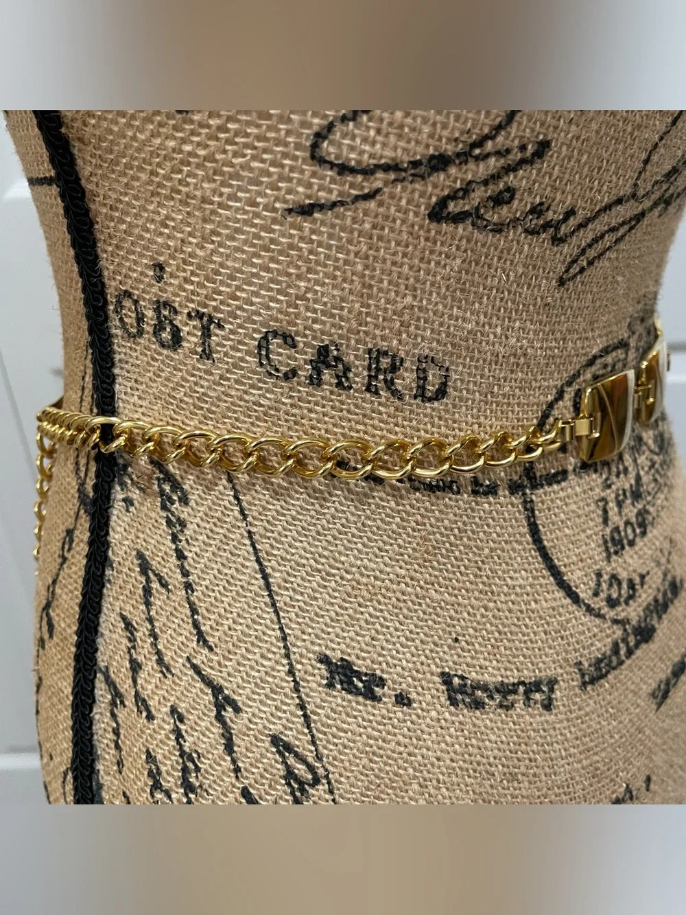 Gold-Tone Women's Fashion Chain Belt